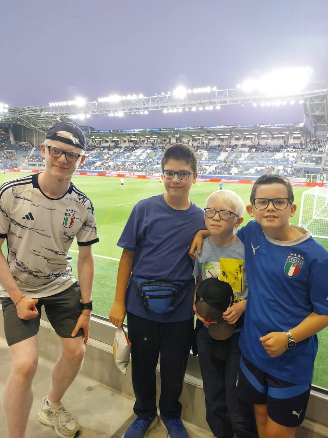 Emozioni Azzurre: i ragazzi di Real Eyes Sport allo stadio di Bergamo